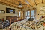 Main level King master with deck access